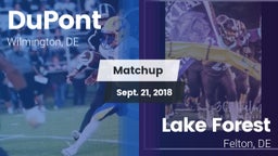 Matchup: DuPont vs. Lake Forest  2018