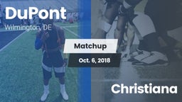 Matchup: DuPont vs. Christiana  2018