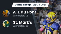 Recap: A. I. du Pont  vs. St. Mark's  2021