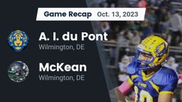 Recap: A. I. du Pont  vs. McKean  2023