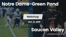 Matchup: Notre Dame-Green Pon vs. Saucon Valley  2016