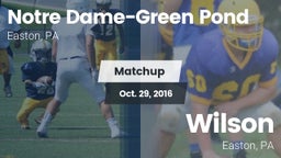 Matchup: Notre Dame-Green Pon vs. Wilson  2016