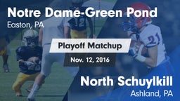 Matchup: Notre Dame-Green Pon vs. North Schuylkill  2016