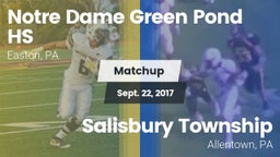 Matchup: Notre Dame Green vs. Salisbury Township  2017