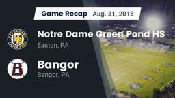 Recap: Notre Dame Green Pond HS vs. Bangor  2018