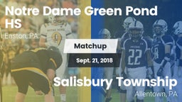 Matchup: Notre Dame Green vs. Salisbury Township  2018