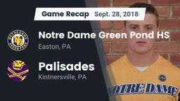 Recap: Notre Dame Green Pond HS vs. Palisades  2018