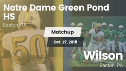 Matchup: Notre Dame Green vs. Wilson  2018