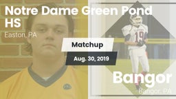 Matchup: Notre Dame Green vs. Bangor  2019