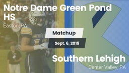 Matchup: Notre Dame Green vs. Southern Lehigh  2019