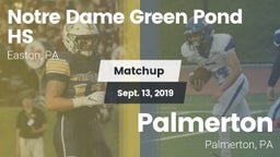 Matchup: Notre Dame Green vs. Palmerton  2019