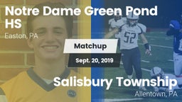 Matchup: Notre Dame Green vs. Salisbury Township  2019