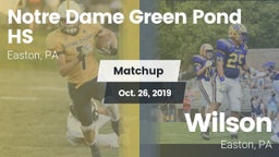 Matchup: Notre Dame Green vs. Wilson  2019
