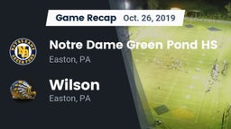 Recap: Notre Dame Green Pond HS vs. Wilson  2019