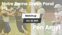 Matchup: Notre Dame Green vs. Pen Argyl  2020