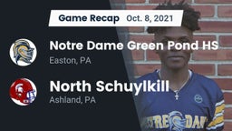 Recap: Notre Dame Green Pond HS vs. North Schuylkill  2021