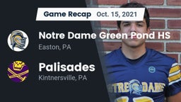 Recap: Notre Dame Green Pond HS vs. Palisades  2021