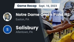 Recap: Notre Dame Green Pond HS vs. Salisbury   2023