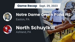 Recap: Notre Dame Green Pond HS vs. North Schuylkill  2023