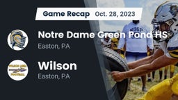 Recap: Notre Dame Green Pond HS vs. Wilson  2023