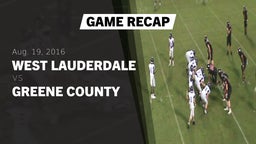 Recap: West Lauderdale  vs. Greene County  2016