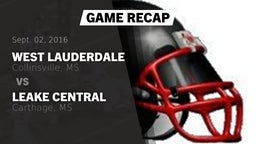 Recap: West Lauderdale  vs. Leake Central  2016