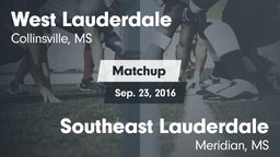 Matchup: West Lauderdale vs. Southeast Lauderdale  2016