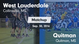 Matchup: West Lauderdale vs. Quitman  2016
