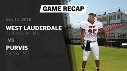 Recap: West Lauderdale  vs. Purvis  2016