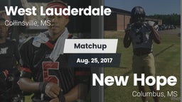 Matchup: West Lauderdale vs. New Hope  2017