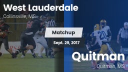 Matchup: West Lauderdale vs. Quitman  2017