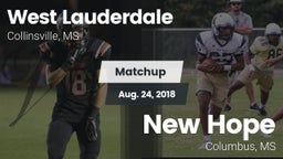 Matchup: West Lauderdale vs. New Hope  2018