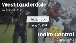 Matchup: West Lauderdale vs. Leake Central  2018