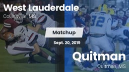 Matchup: West Lauderdale vs. Quitman  2019