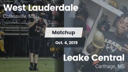 Matchup: West Lauderdale vs. Leake Central  2019