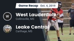 Recap: West Lauderdale  vs. Leake Central  2019