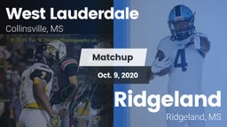 Matchup: West Lauderdale vs. Ridgeland  2020