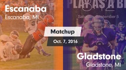 Matchup: Escanaba vs. Gladstone  2016