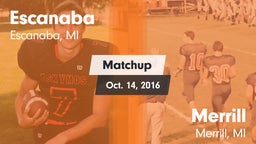 Matchup: Escanaba vs. Merrill  2016