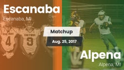 Matchup: Escanaba vs. Alpena  2017