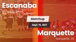 Matchup: Escanaba vs. Marquette  2017