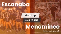 Matchup: Escanaba vs. Menominee  2017