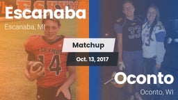 Matchup: Escanaba vs. Oconto  2017