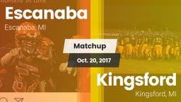 Matchup: Escanaba vs. Kingsford  2017