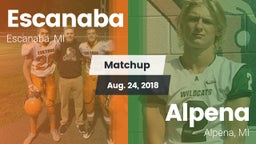 Matchup: Escanaba vs. Alpena  2018