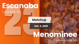 Matchup: Escanaba vs. Menominee  2019