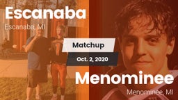 Matchup: Escanaba vs. Menominee  2020