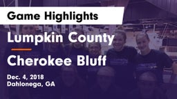 Lumpkin County  vs Cherokee Bluff   Game Highlights - Dec. 4, 2018