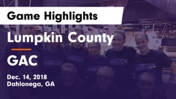 Lumpkin County  vs GAC Game Highlights - Dec. 14, 2018