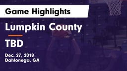 Lumpkin County  vs TBD Game Highlights - Dec. 27, 2018